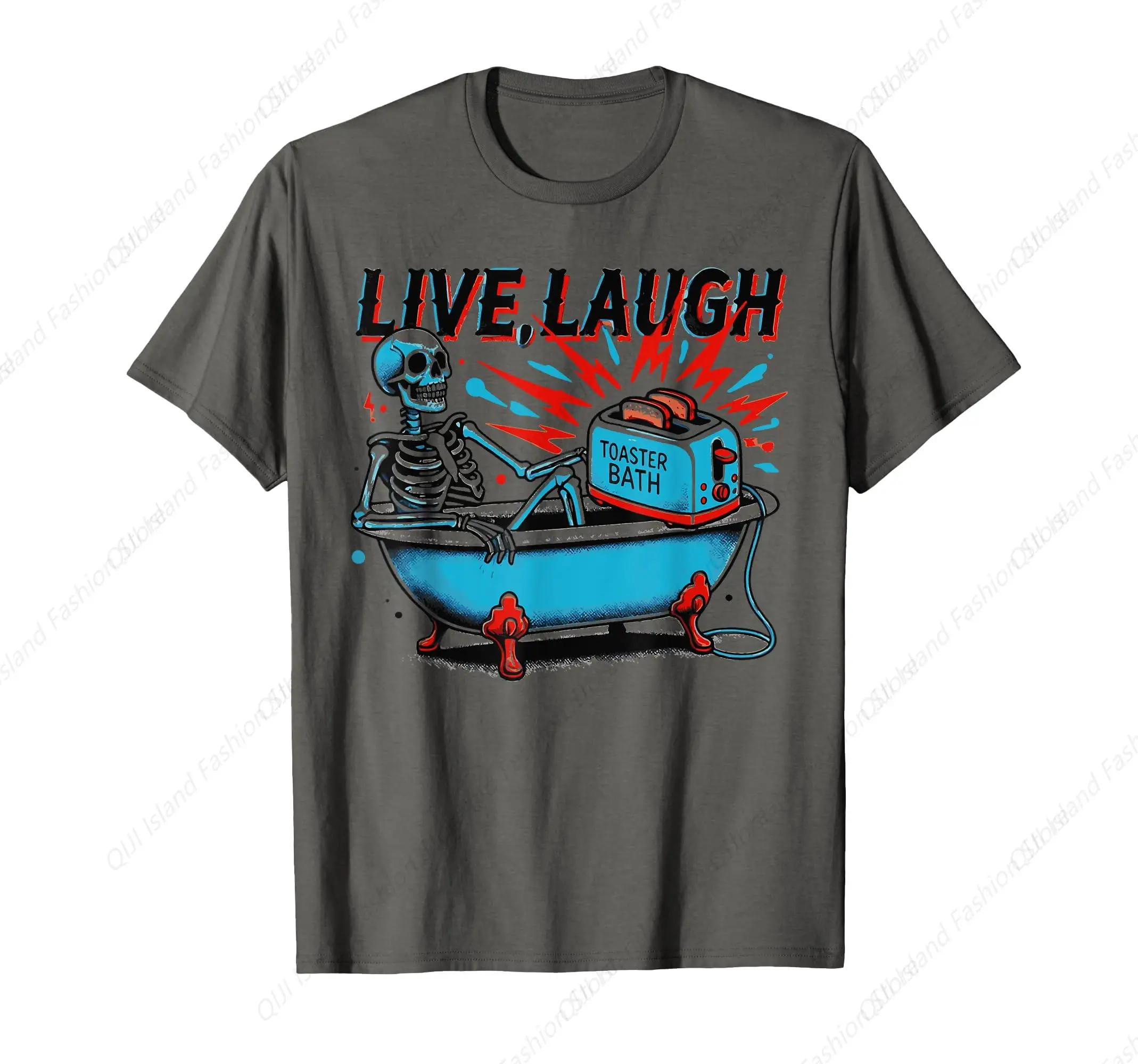 

Live Laugh Toaster Bath T-Shirt