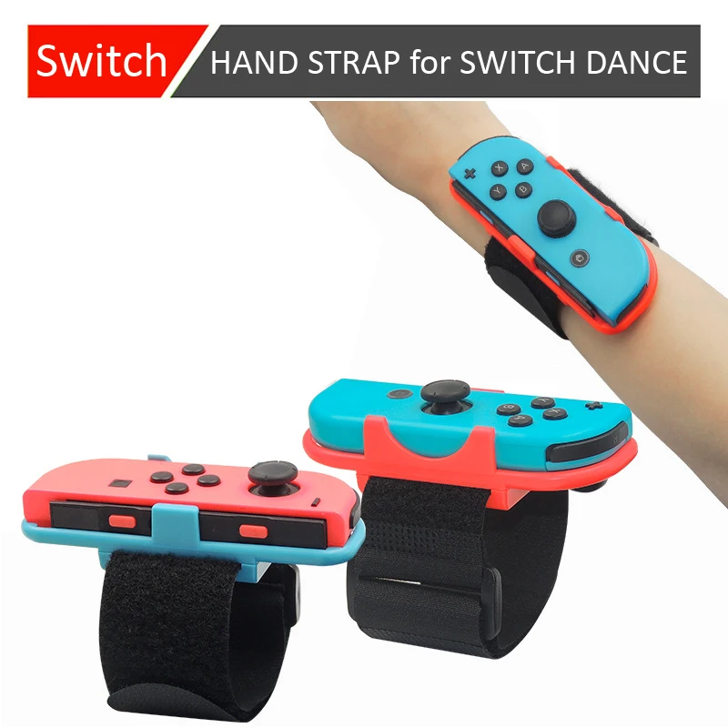 Pulseira de jogo ajustável cinta de mão elástica para nintendo switch joy-con controlador pulseira de dança de pulso braçadeira para interruptor de dança