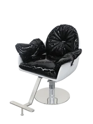 Hair scissors lift barber shop chair Stainless steel chair for hair salon