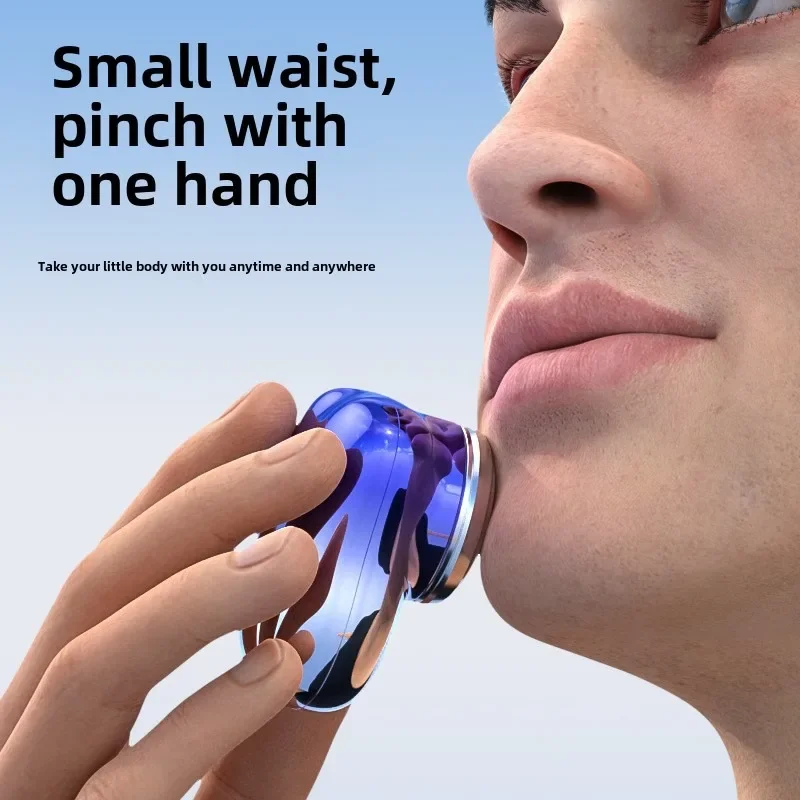 Alat cukur elektrik Mini untuk pria, mesin cukur portabel profesional, alat Dandan ukuran perjalanan Ringkas