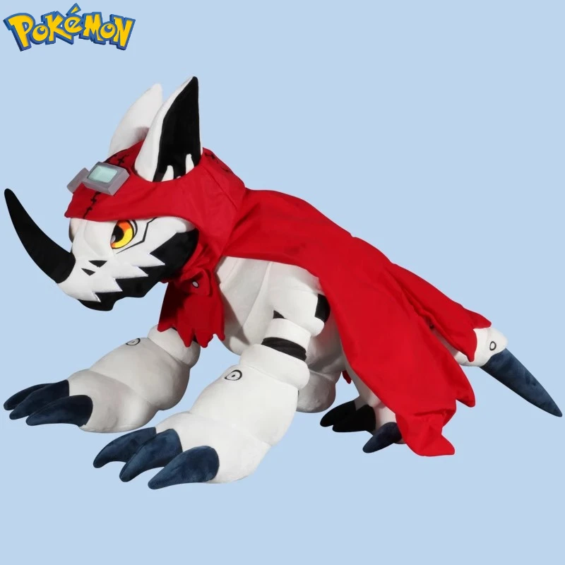 60CM Big Size Pokemon Hackmon Plushies Cartoon Anime Peluche Kawaii Ornament Comfortable Soft Doll Children's Toy Gifts