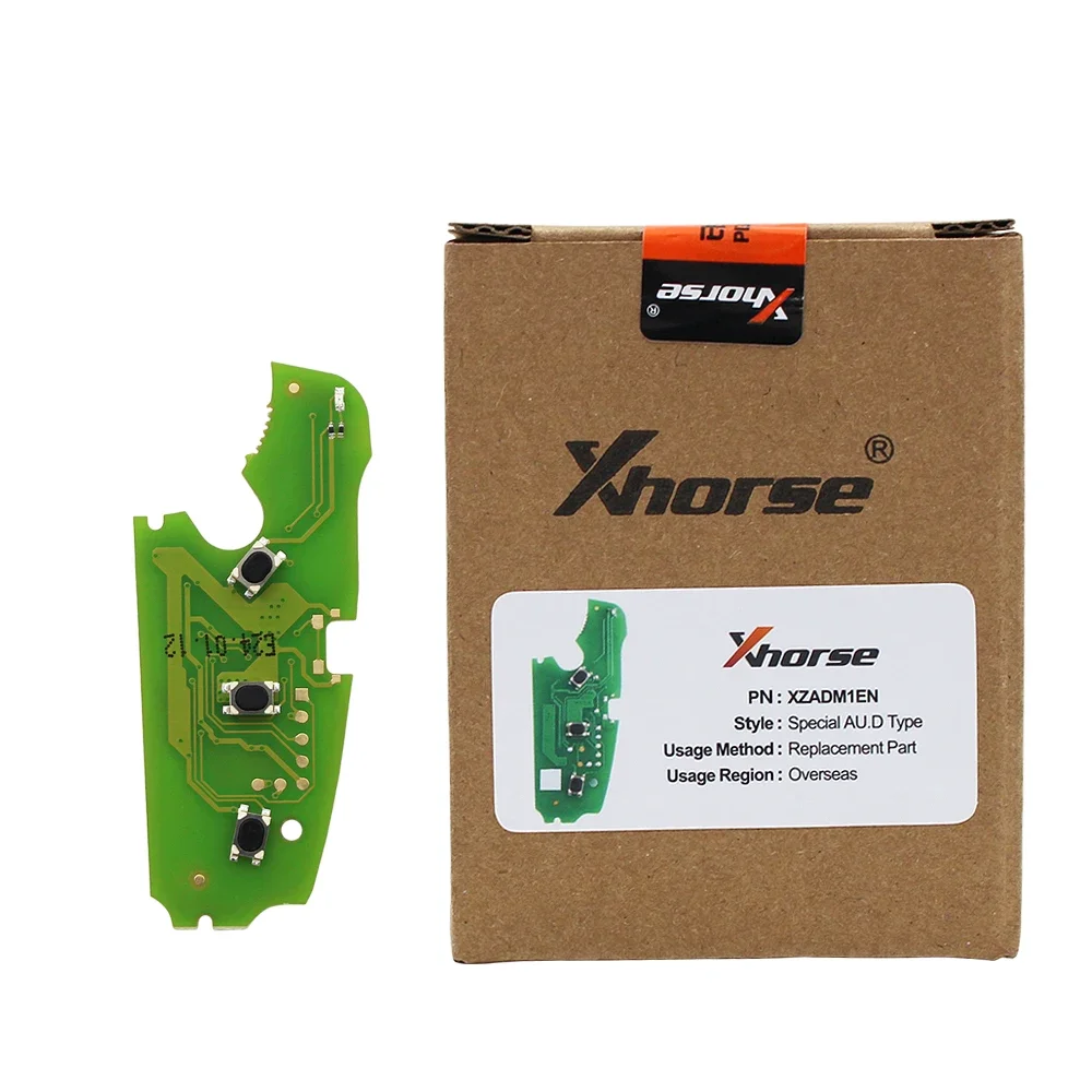 Универсальная печатная плата смарт-автомобильного ключа Xhorse серии XZ XZADM1EN, 3 кнопки для моделей Audi с чипом XT27B внутри