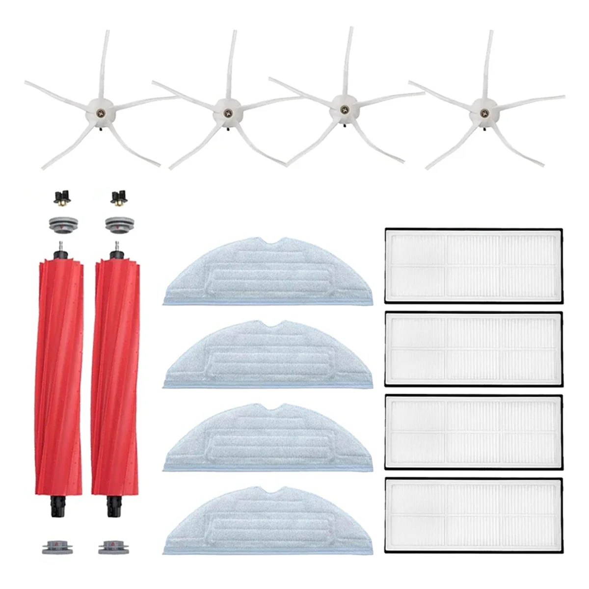 Aksesori suku cadang penyedot debu sikat sisi utama Filter Hepa kain pel untuk Xiaomi Roborock S7 S70 S75 S7Max S7MaxV T7s