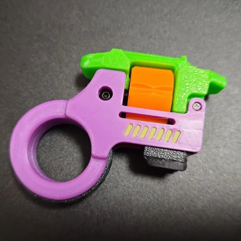 Rolo magnético, cartão de pressão, anel de parágrafo, catraca, pistola de ejeção, edc, alívio do estresse, brinquedo, controle deslizante mecânico, placa de empurrar