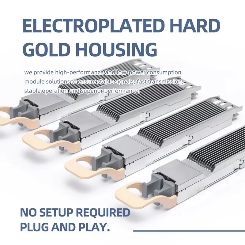 KEXINT MMA4Z00-NS400 Compatible 400G OSFP 50m MPO-12/APC Módulo Transceptor Óptico InfiniBand
