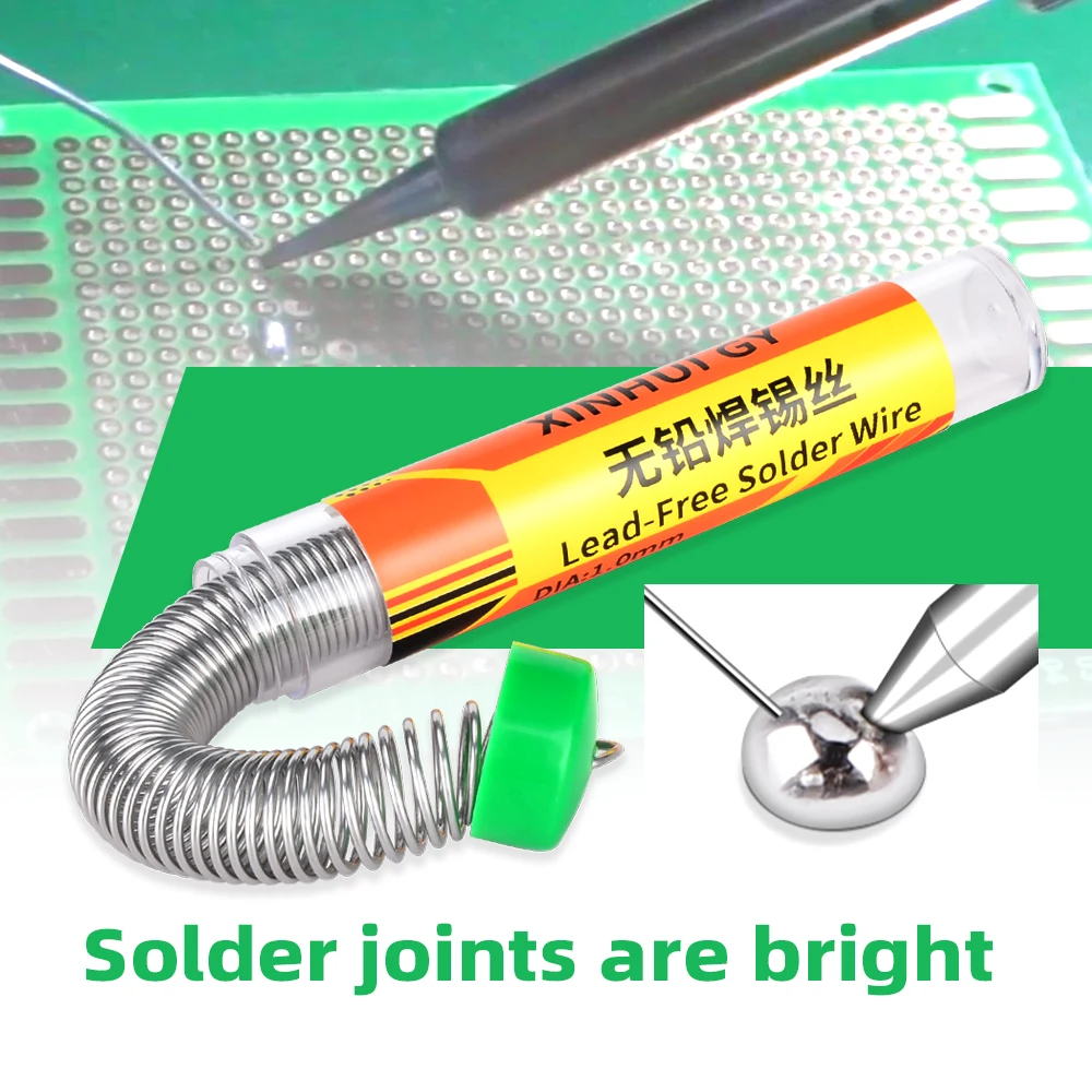 ポータブルロジンコアはんだごてバッテリー修理ツール、鉛フリー、ワイヤー、はんだペン、0.8mm、1mm