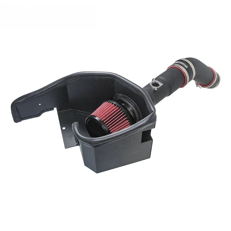 

Automotive retrofit air filter intake kit in cold intake system