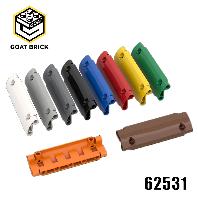 10Pc MOC Parts 62531 High-Tech Panel Curved 11 x 3 with 2 Pin Holes Compatible Bricks DIY Building Blocks Particle Kid Toy