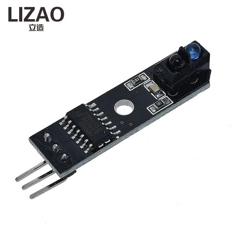 TCRT5000 Line Track Sensor, Infrared Reflective IR Photoelectric Switch Module, Barrier Detection Sensor for Smart Robot Car