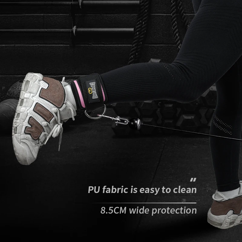 2 قطعة/3 قطعة GOUNOD اللياقة البدنية الكاحل حزام قابل للتعديل D-حلقة دعم الأصفاد رياضة الساق قوة ممارسة بكرة مع مشبك الرياضة الحرس آمنة