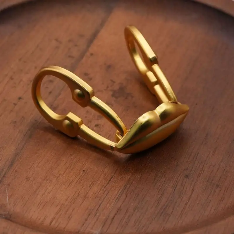 Matte Gold Body Parts Charms Pearl Tooth Eye Ear Keyhole Pendant For DIY Jewelry Making Bag Accessories
