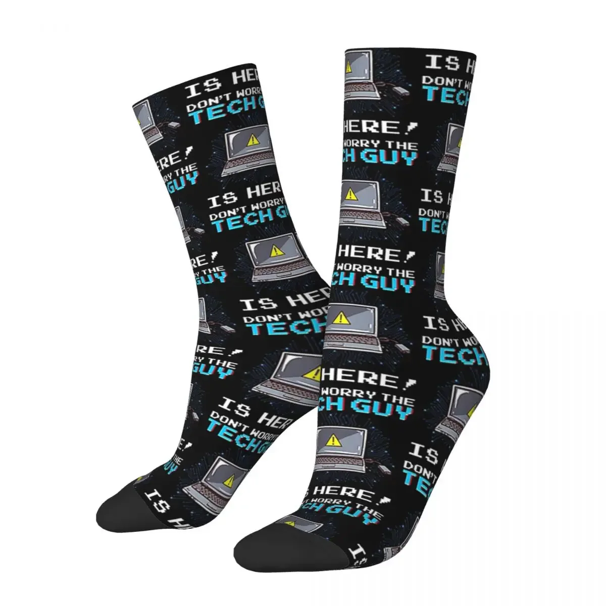 

Funny Don't Worry The Tech Guy Is Here! IT Support Socks High Quality Stockings All Season Long Socks Unisex Birthday Present