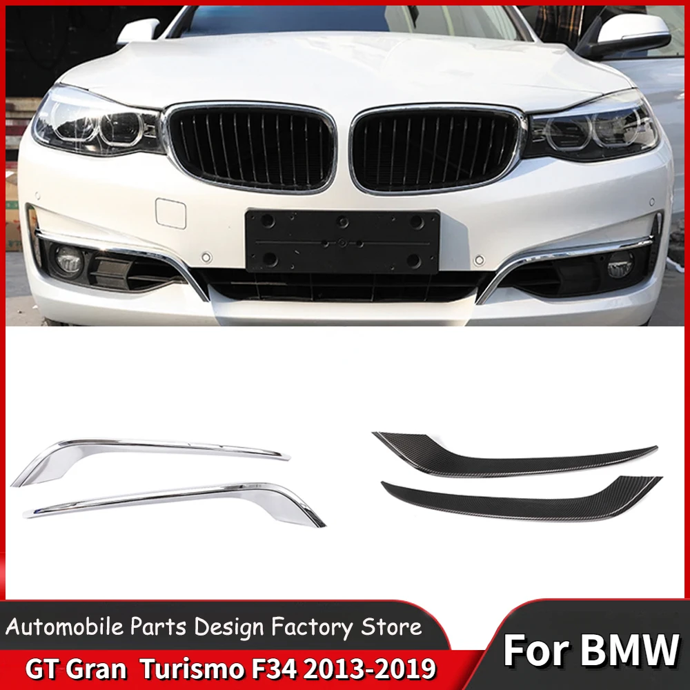 

For BMW 3 Series GT Gran Turismo F34 2013-2019 Car Front Fog Lights Lamp Strips Trim Cover Body Kit Auto Accessories Tuning