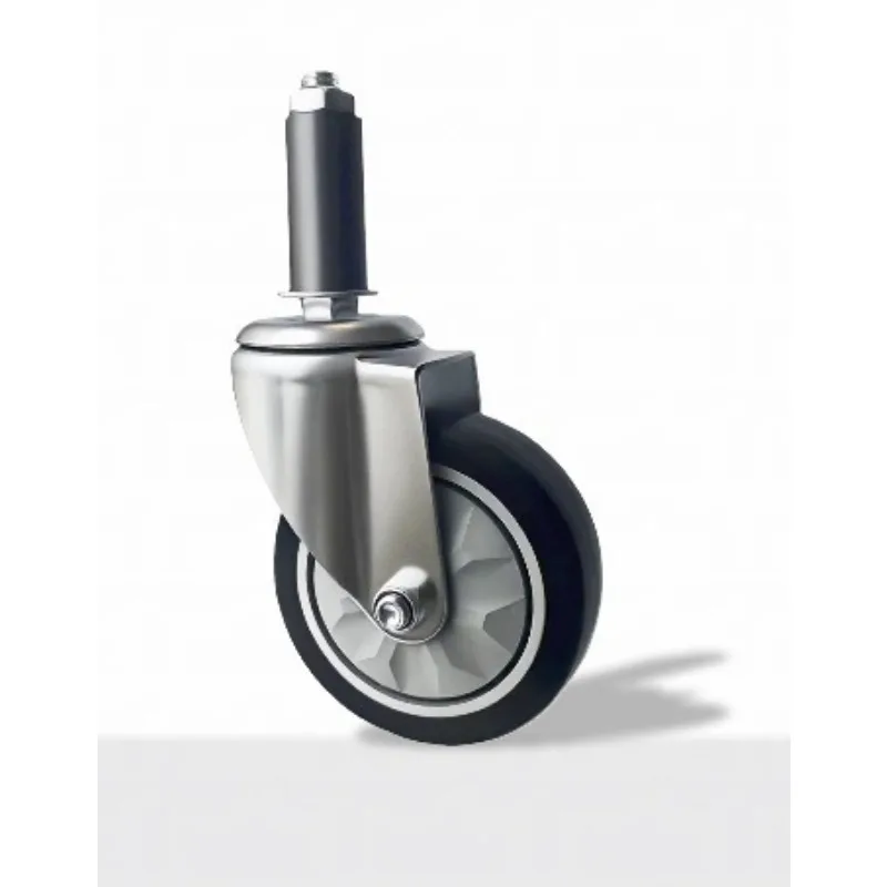 Expandable Stem Swivel Caster Wheel PVC Roller For Furniture Shelf Table Rack Replacement Movement