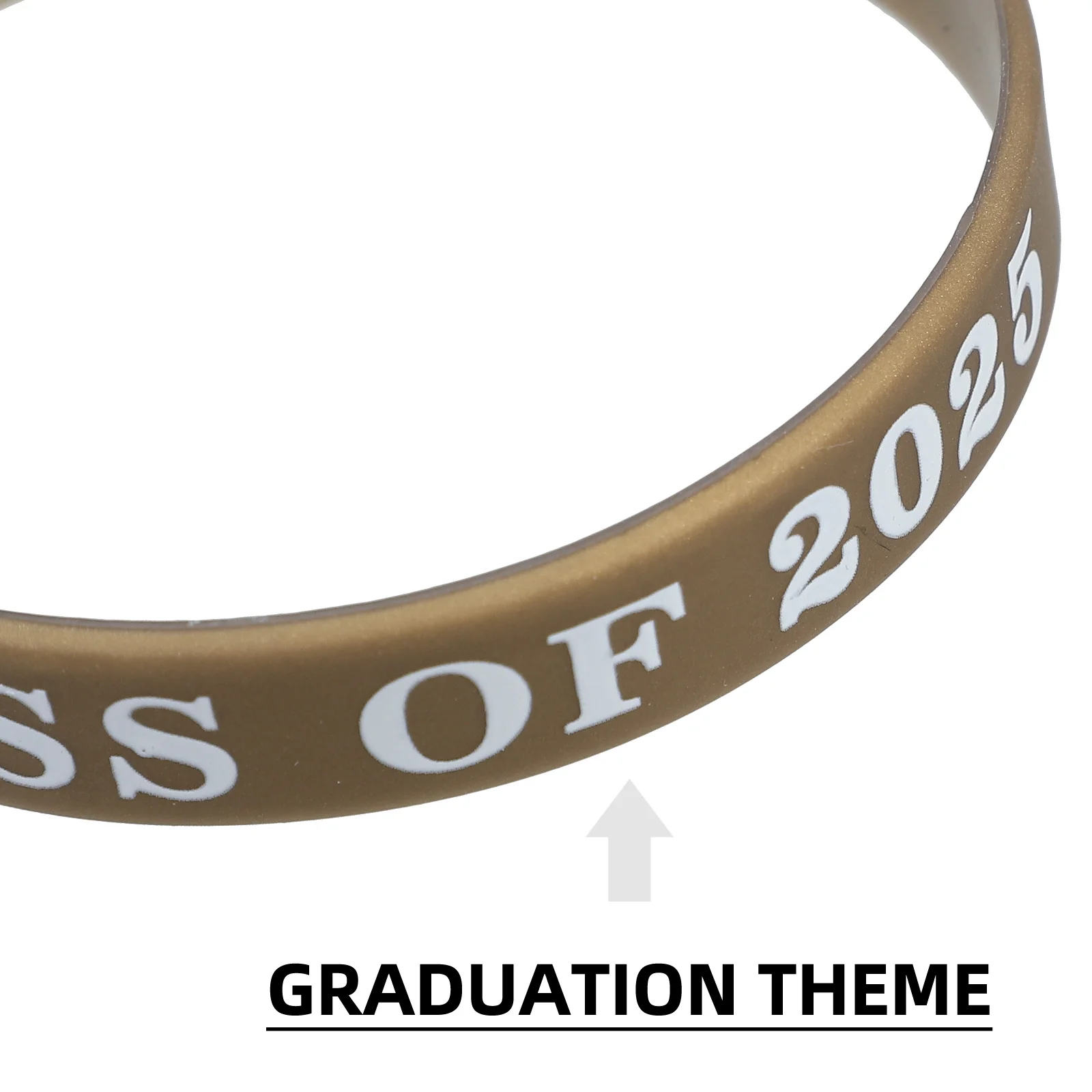 24 قطعة من أساور المعصم المصنوعة من السيليكون للتخرج من فئة 2025، مستلزمات مناسبات ناعمة ومرنة ومتينة لطلاب المدارس الثانوية والكلية #6