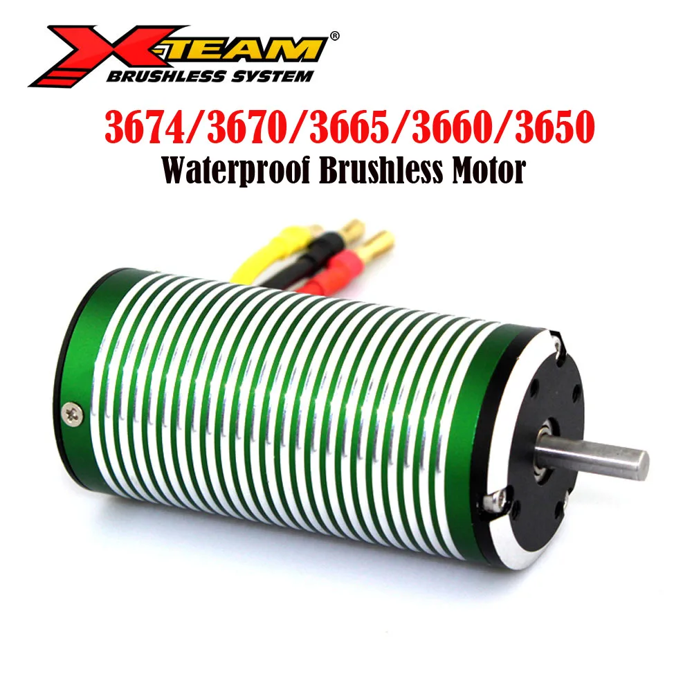 

X-Team 3674 3670 3665 3660 3650 Waterproof Brushless Motor for 1/8 1/10 2S 3S RC Car Drift Racing Off-Road Boat RC Parts