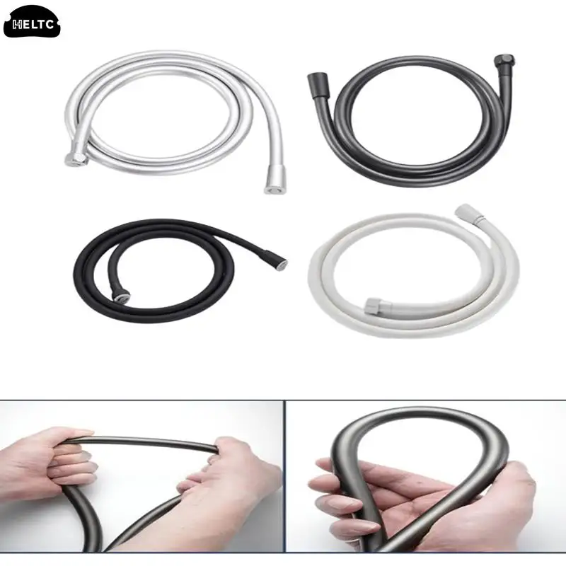 1PCS 1.5/2m PVC Handheld Shower Hose GI/2 Universal Interface High Pressure Thickening Flexible Anti Winding