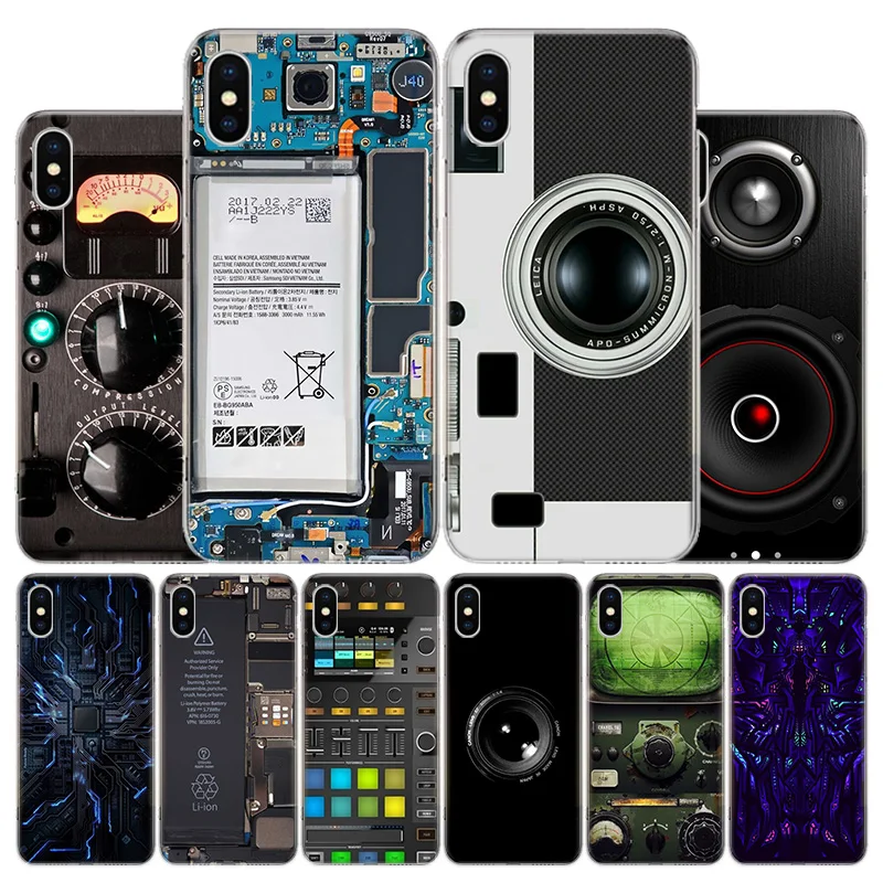 Camera Battery Calculator Phone Case For Apple iphone 16 15 14 13 12 11 Pro Max SE X XS XR 7 + 8 Plus Print Soft Cover Fundas 15