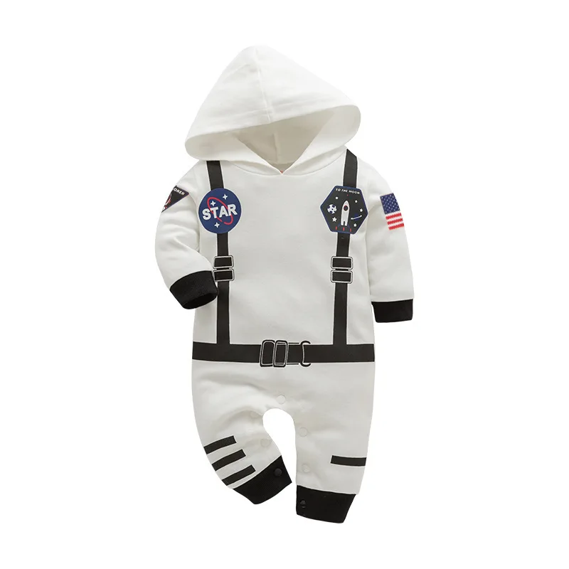 Disfraces de astronauta para bebés y niños, disfraz infantil para traje espacial, mono de manga larga para niños, traje de vacaciones de verano para Halloween