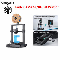 2025 Ender 3 V3 SE/KE 3D Printer Max 200mm/s Speed Upgraded Visual Auto Leveling Sprite Direct Extruder 8.66x8.66x9.84 Inch Spri