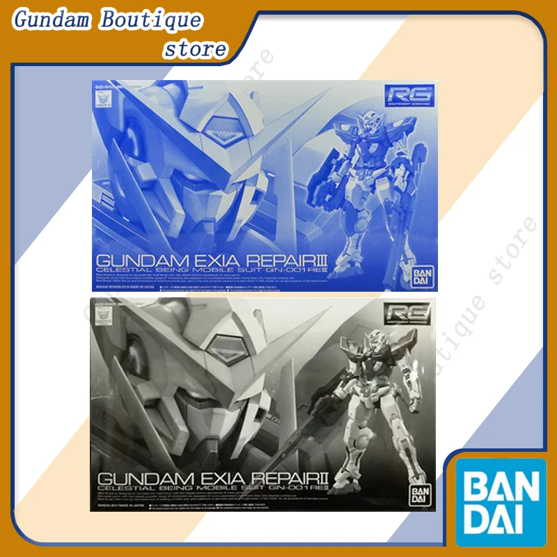 

Bandai Genuine RG GUNDAM EXIA REPAIRII REPAIRIII GN-001REIII Anime Action Figure Collectible Assembly Model Toys Gift Children