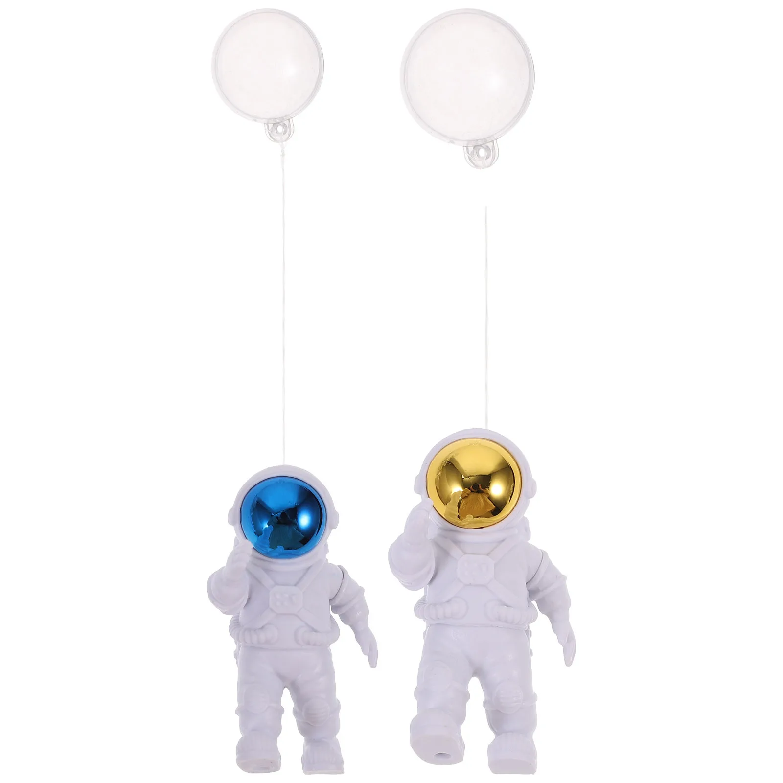 

2Pcs Floating Astronaut Adorn Resin Spaceman Fish Tank Decor Aquarium Supplies Lively Atmosphere Floating Fish Tank Decorations
