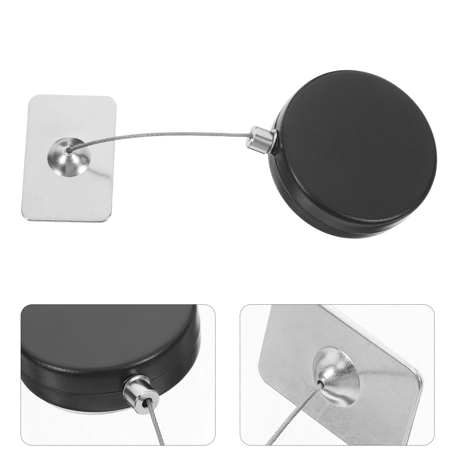

2 Pcs Automatic Retractable Steel Wire Rope Lock Remote Control Security Cable Anti Theft Door Hasp Shackle Pin Bolt Latch