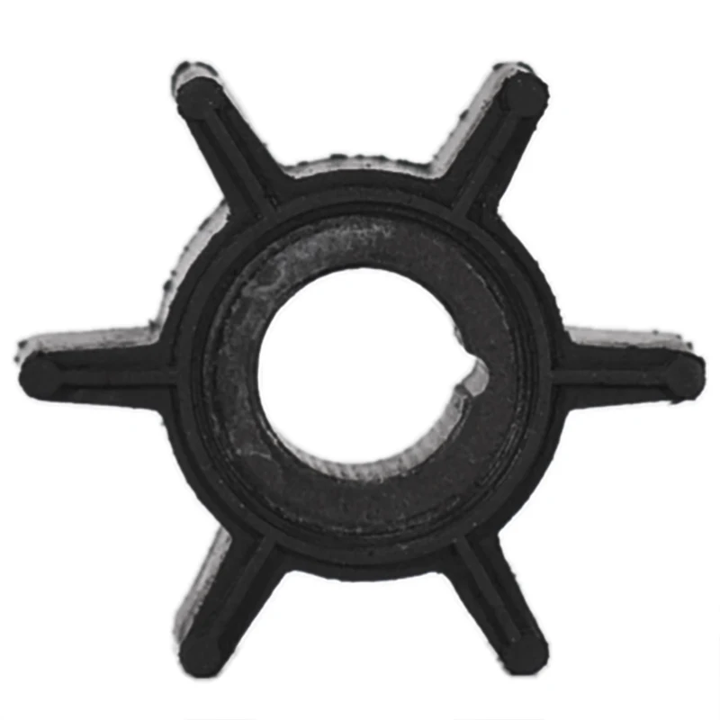 Outboard Motor 6 Blades Boat Marine Water Pump Impeller Black Rubber Engine Parts For Tohatsu/Mercury/Sierra 2/2.5/3.5/4/5/6HP