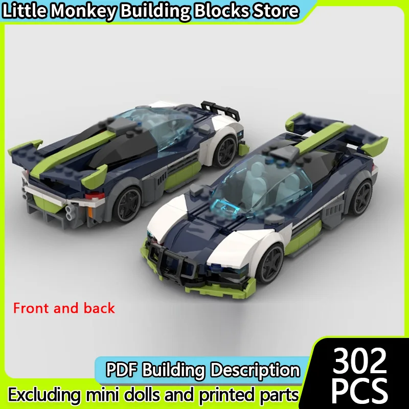 

Модель скоростного гоночного автомобиля MOC, строительные кирпичи, полицейский гипермобиль, модульная технология, детские праздничные подарки, сборные игрушки, костюм