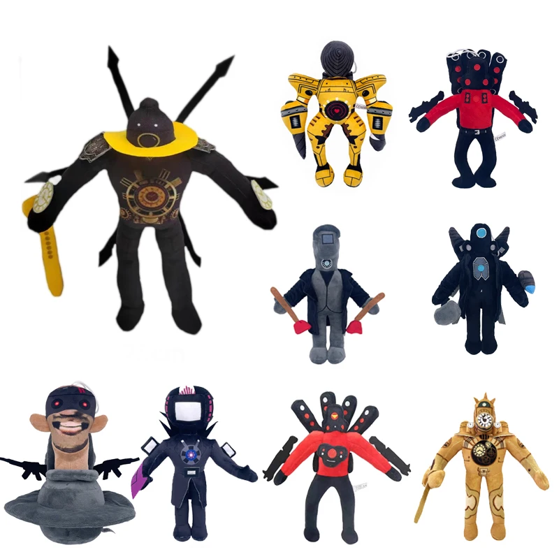 Skibidi Toilet Plush Soft Toy Cameraman TV Man Skibidi Dop Dop Yes Yes Titans Camcordeman Speakerman Speaker Man Doll