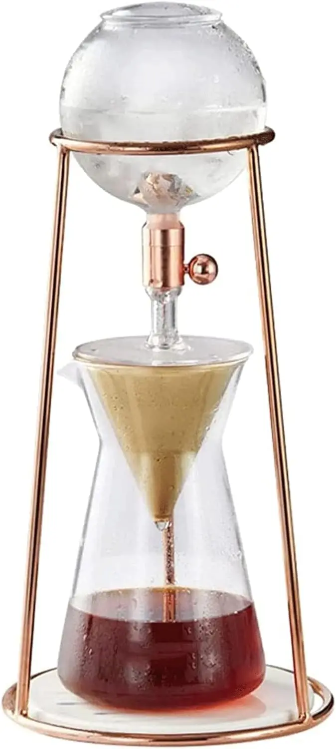 Beverage Equipment Transparent Siphon Coffee Maker, Cold Brew Coffee Maker with Stainless Steel Stand, 400ml High Borosilicate G