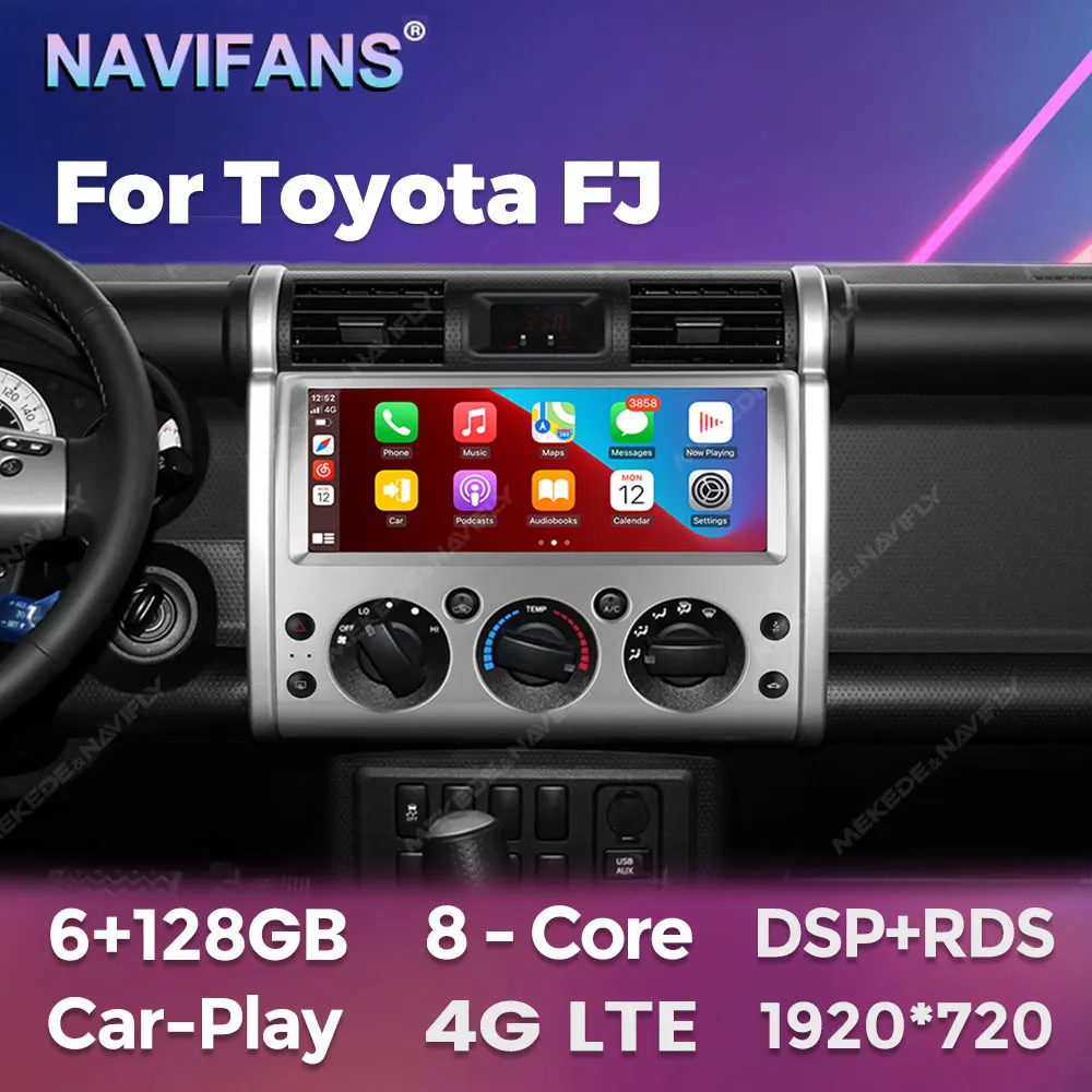 4G LTE 8 Core Android Car Radio Stereo For Toyota FJ Cruiser J15 2006- 2020 Multimedia Player Autoradio GPS Navigation DSP RDS