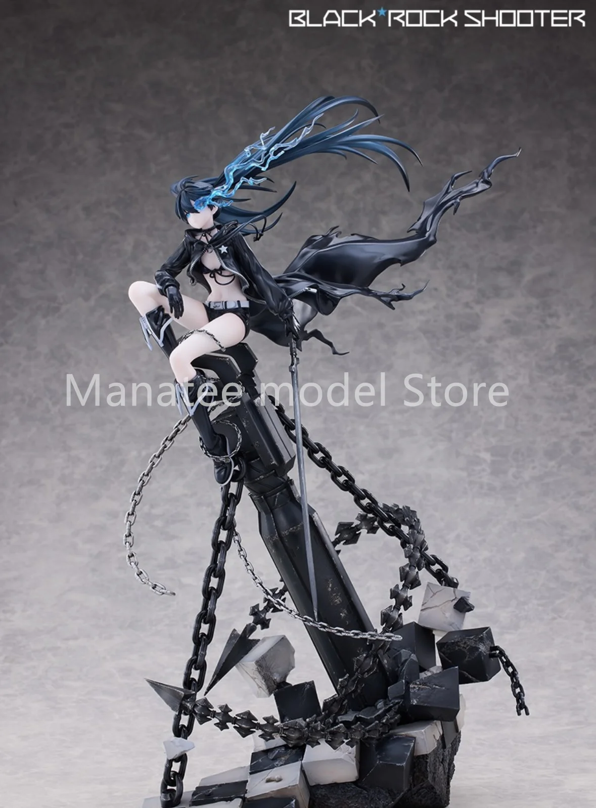 

100% оригинальная фигурка Black Rock Shooter из ПВХ, аниме-модель, игрушки, коллекция фигурок, кукла в подарок