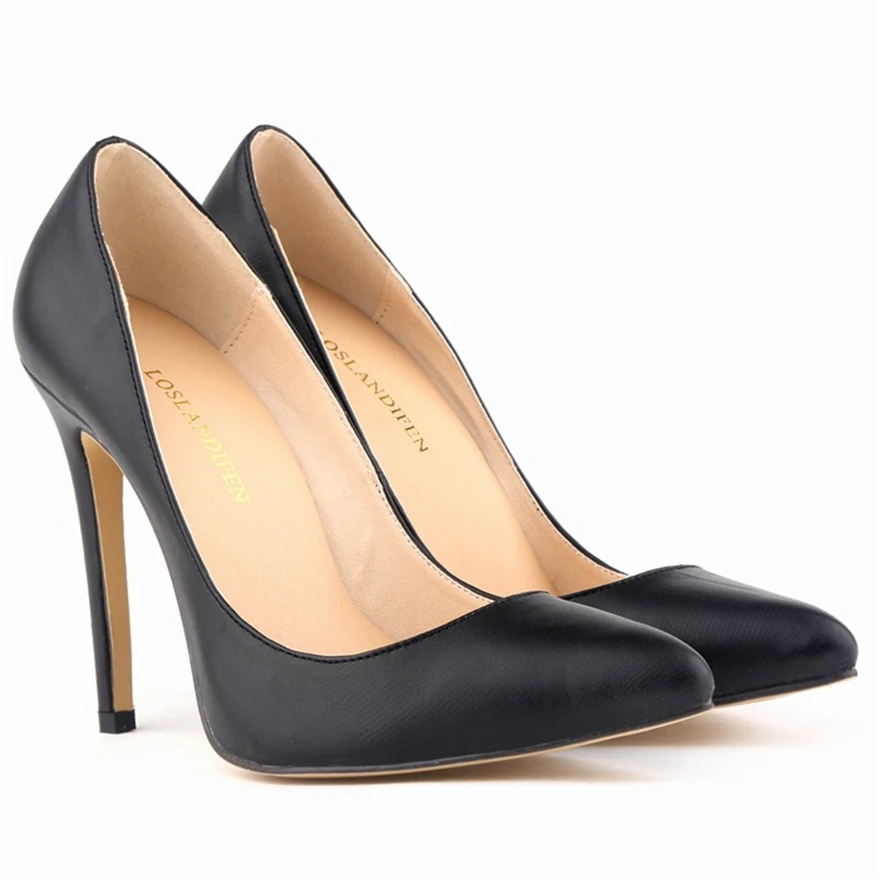 Primavera sapatos de casamento da moda de couro fosco feminino laranja azul vermelho saltos altos stiletto bombas dedo do pé apontado senhoras