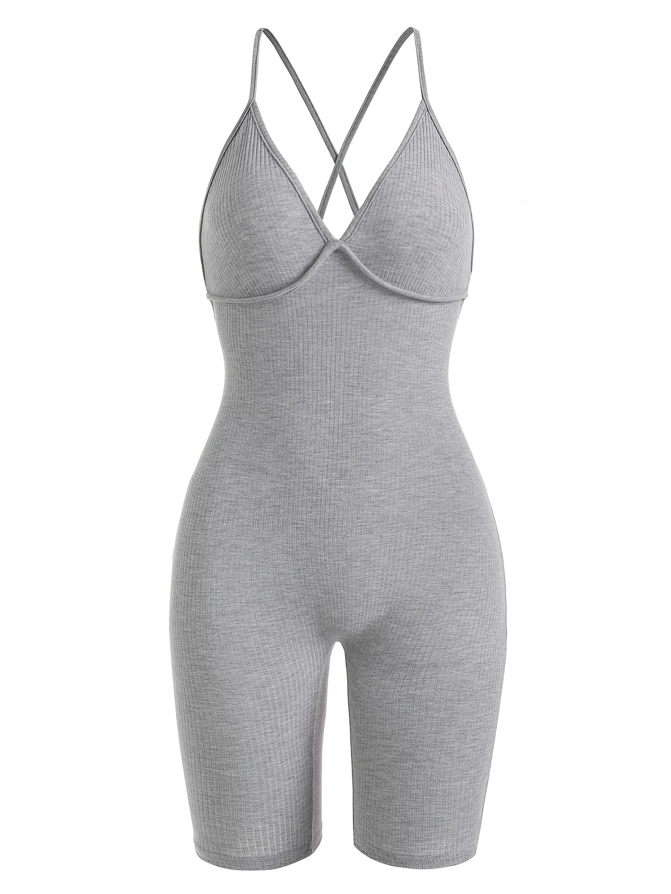 Y2K slim fashion sexy knitted pit jumpsuit