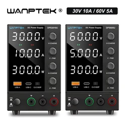 WANPTEK Laboratory DC power supply 30V 10A 60V 5A Adjustable Voltage Regulator bench power source for Battery charging