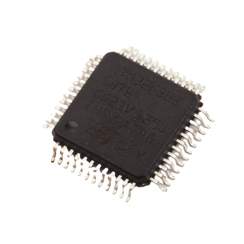 1 Uds STM32F303CBT6 STM32F303 QFP-48 CBT6 MCU دي 32 بت ARM اللحاء M4 72MHz 128kB MCU FPU