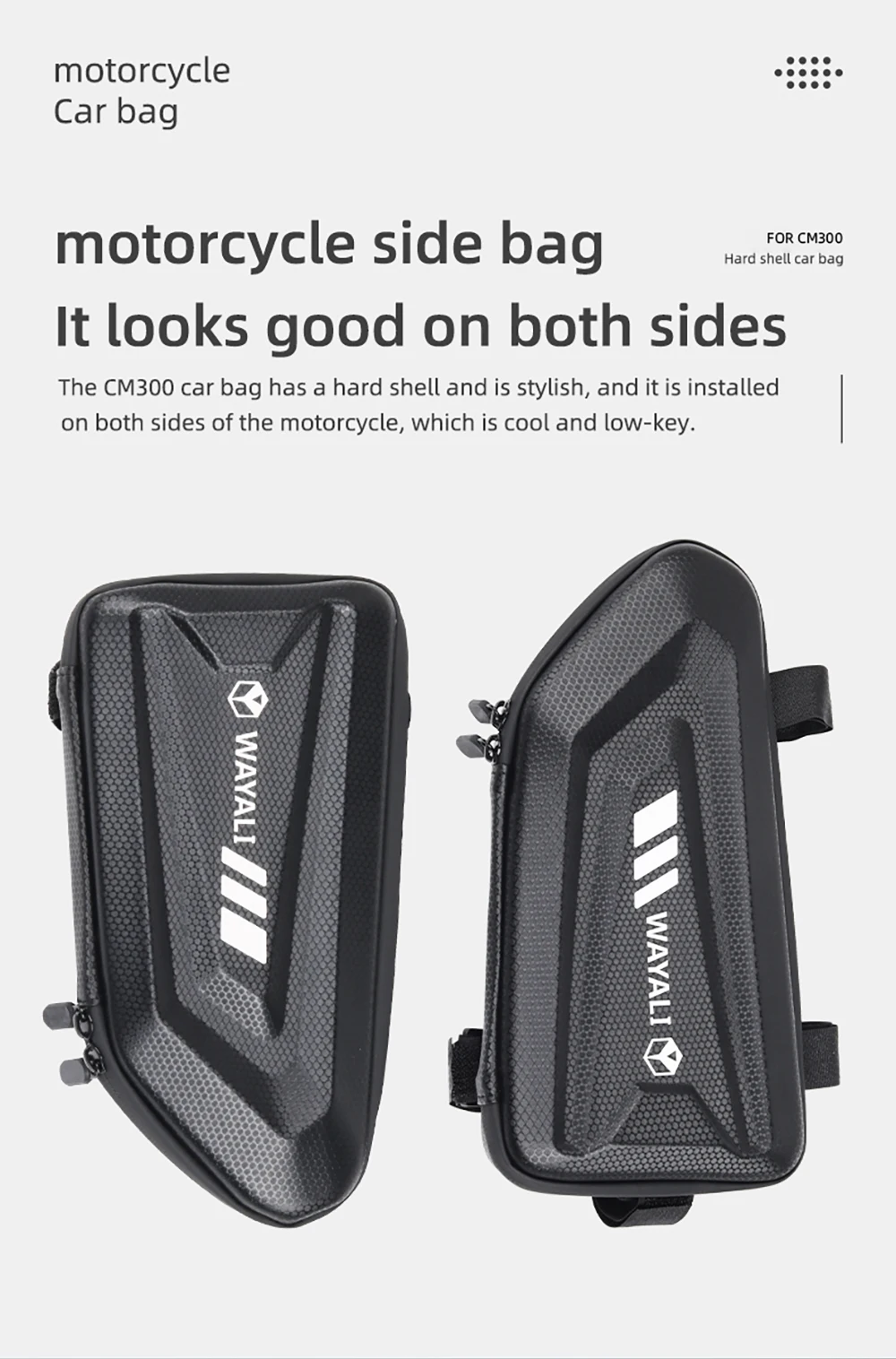 Für VOGE R125 125R R 125 R Brivido R125 125R Motorradzubehör Seitentasche Werkzeugtaschen Rahmen Stoßstange Stange Wasserdichte Aufbewahrungstasche – Detail 4
