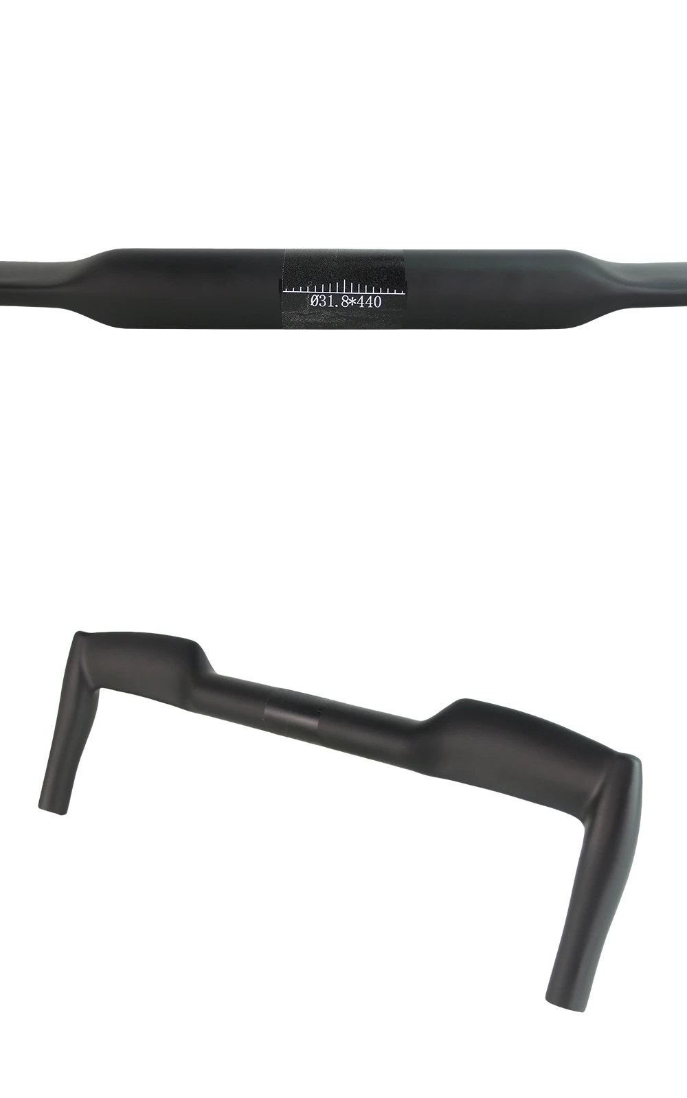 Matter Vollcarbon-Lenker, TT-Stange, 25,4 mm, 31,8 mm, Fahrradteile – Detail 8