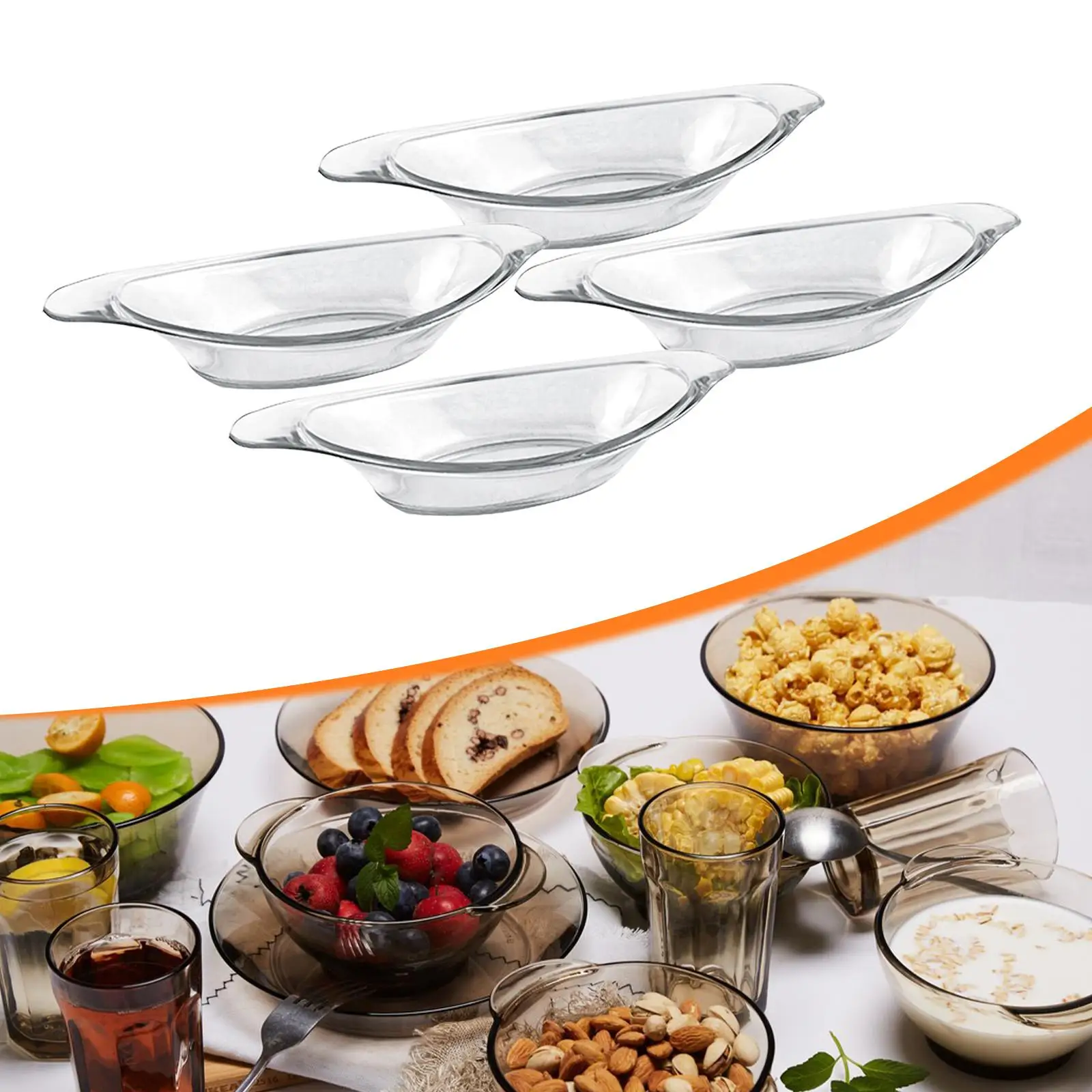 

4 шт., разрезные миски с бананом, сервировочные тарелки в форме лодки, реквизит для фотосессии, сервировочное блюдо для мороженого для конфет, овощей, йогурта, фруктового пудинга