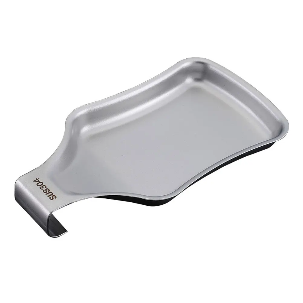 

Stainless Steel Spoon Rest Kitchen Utensil Holder 304 Material Thick Soup Spoon Pot Lid Spatula Storage Organizer Tray