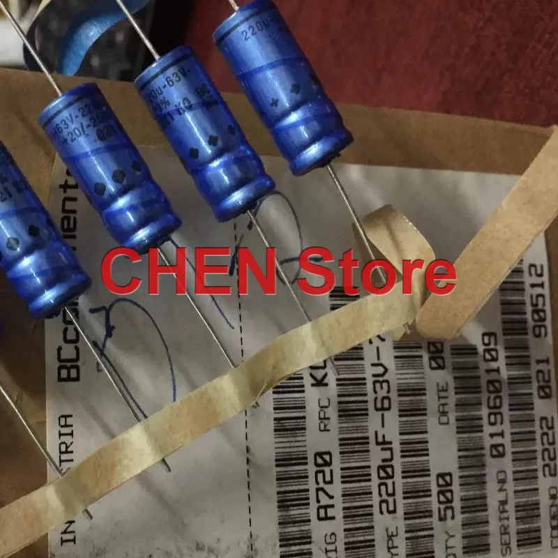 10PCS/lot original BC VISHAY ko 021 63V220UF 10X25MM PH 220UF 63V Audio axial capacitor free shipping