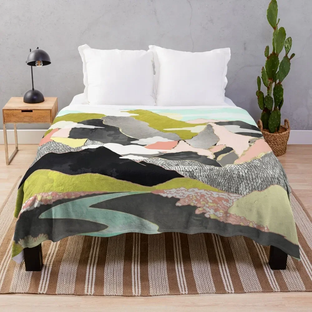 

Summer River Throw Blanket Easy Care Comfortable Blanket for Couch