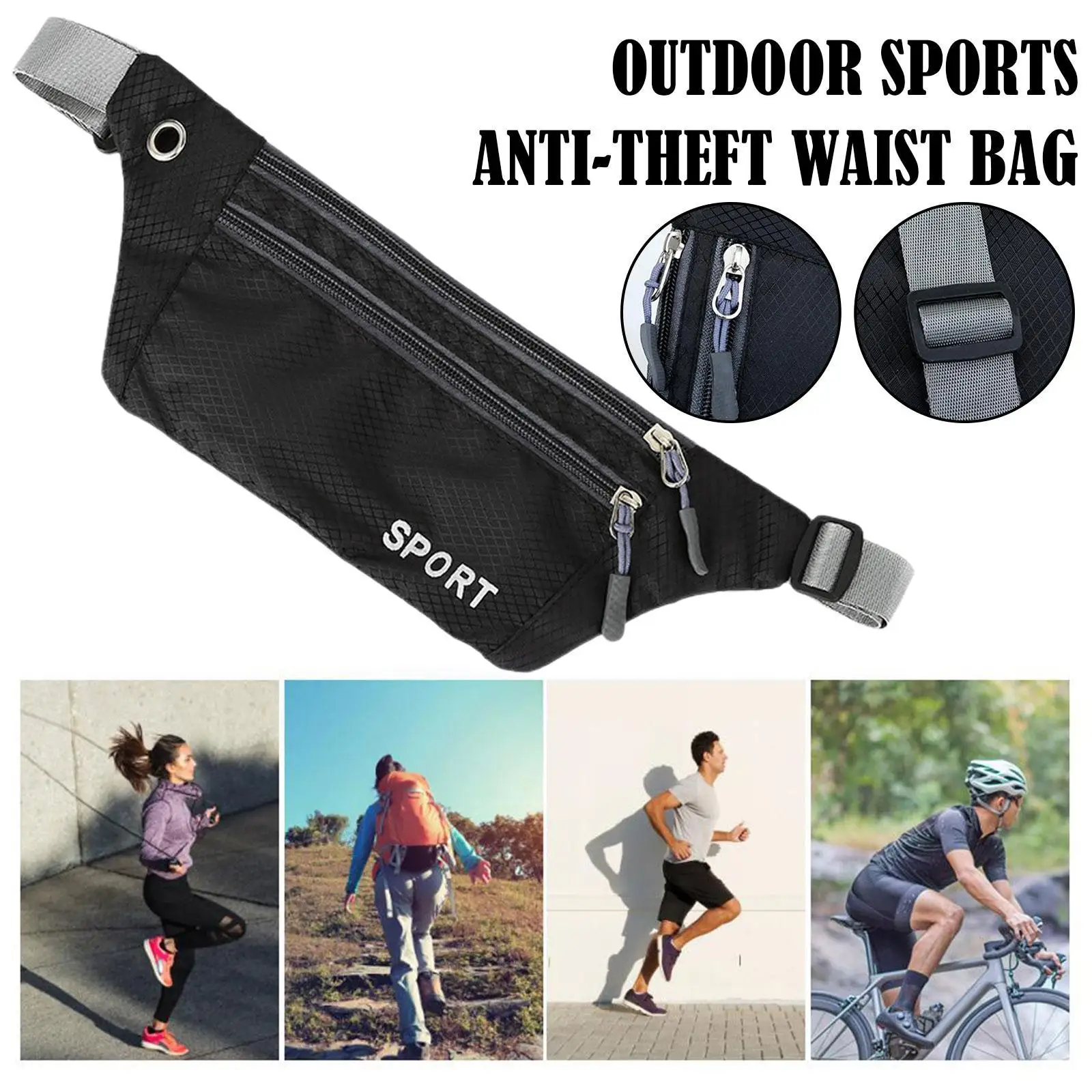 Professional Running Waist Bag Women Sports Belt Pouch Pack Outdoor Run Jogging Cycling Mobile Phone Bags For Iphone