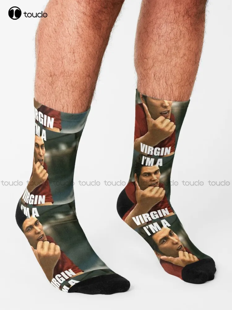 Virgin Kiryu Majima Goro Yakuza Ryu Ga Gotoku Socks Sock For Women Personalized Custom Unisex Adult Teen Youth Socks New Popular