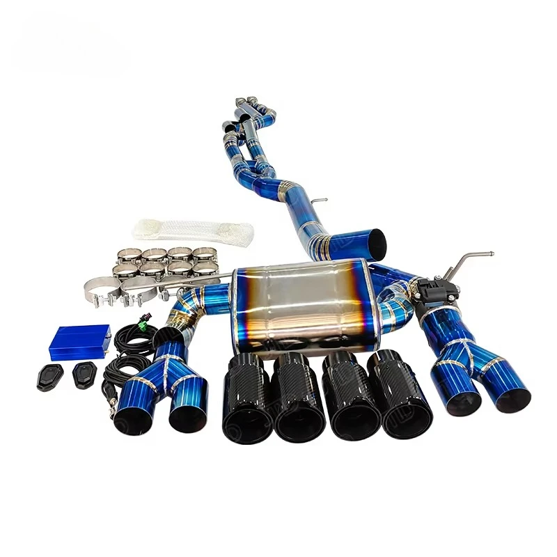 JTLD Titanium Exhaust Catback System Single Equal Length Exhaust Pipe Fir for M3 F80 M4 F82