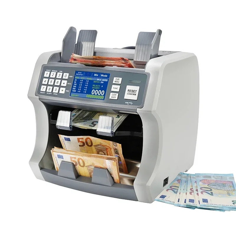 HL-S200 money printing machine bill counter machine money counting machine fake money detector with UV MG IR CIS