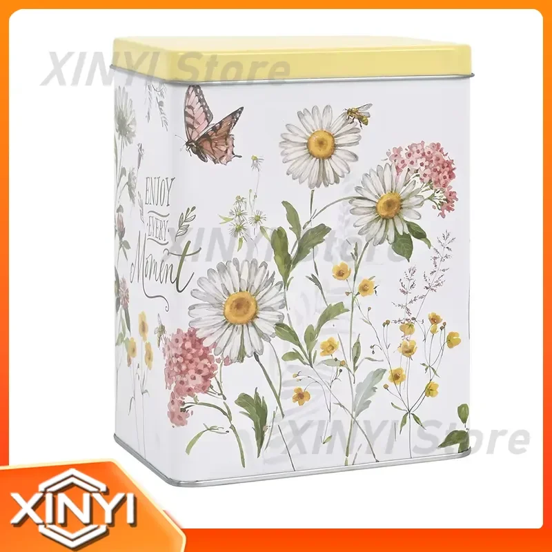 for Candy Storage Box for Cookies Box for Packaging Tinplate Box Round Empty Can for Baking Chocolate Cake Food Container