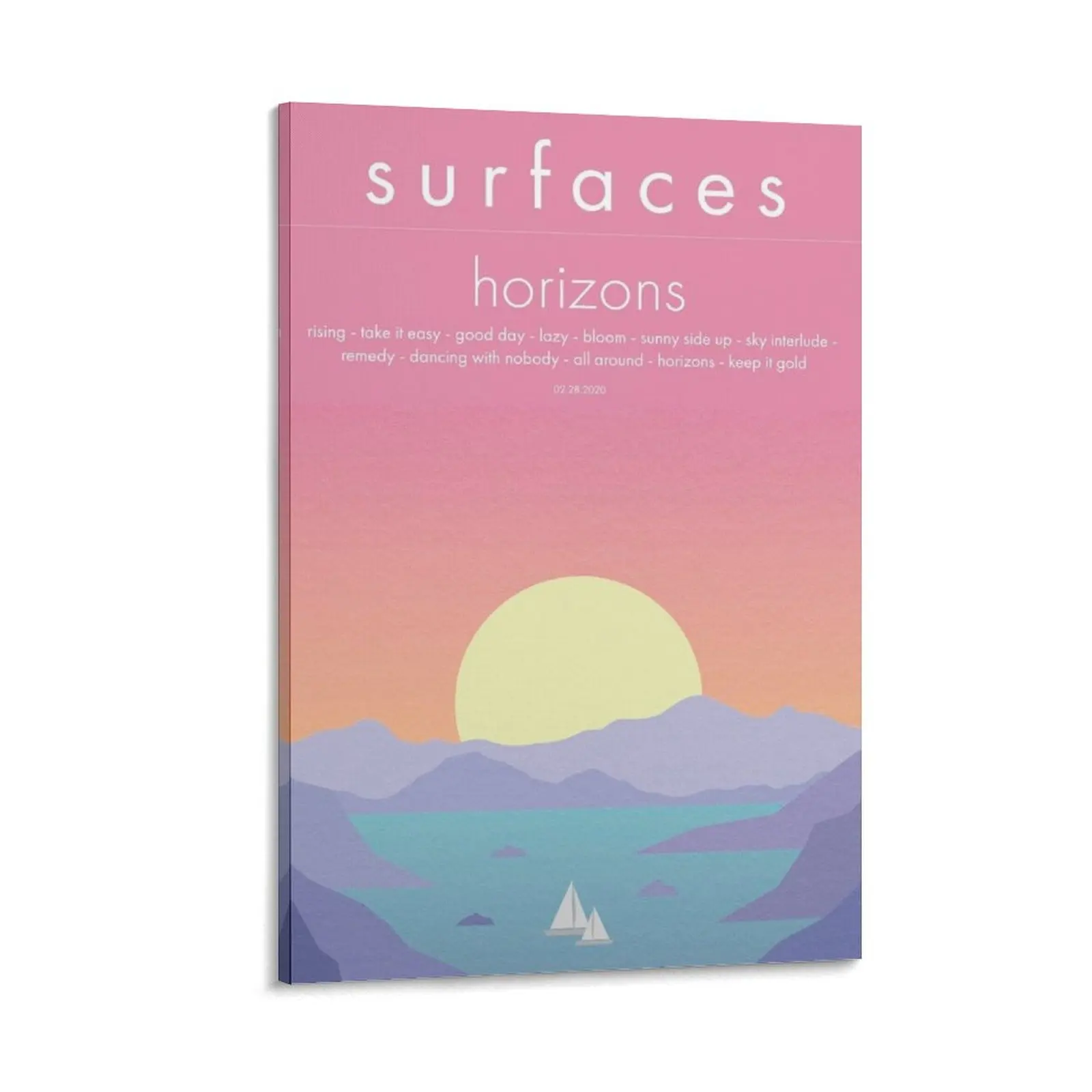 

Surfaces Horizons Album Cover Canvas Painting aesthetic room decoration accessories for home decor office decoration