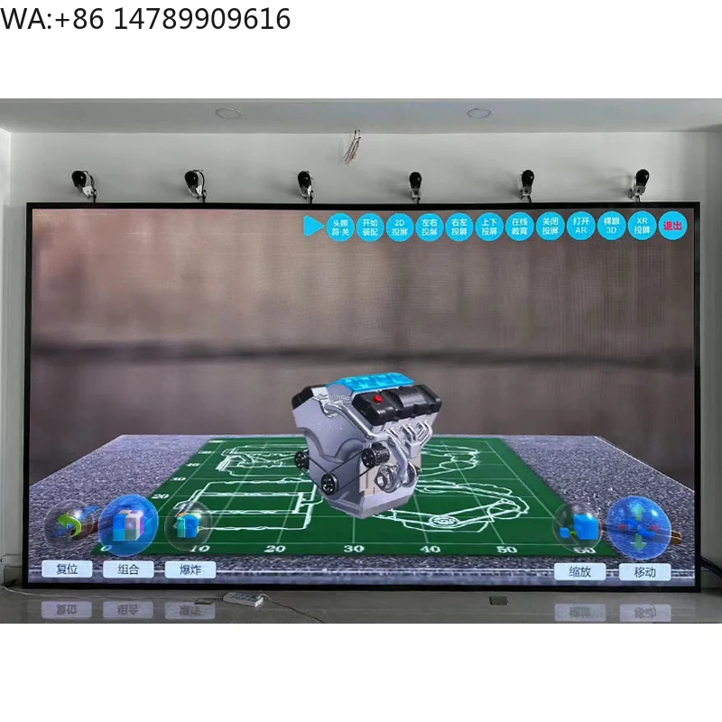 Layar Panel Dinding 3D LED Baru untuk Dalam Ruangan, Terpasang di Dinding